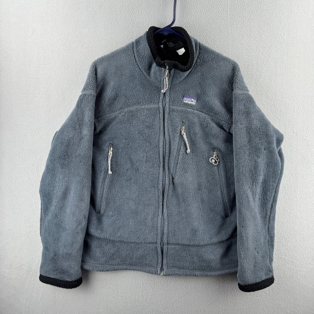 Vintage Patagonia Regulator Jacket Mens Large Gray Fleece Made in USA